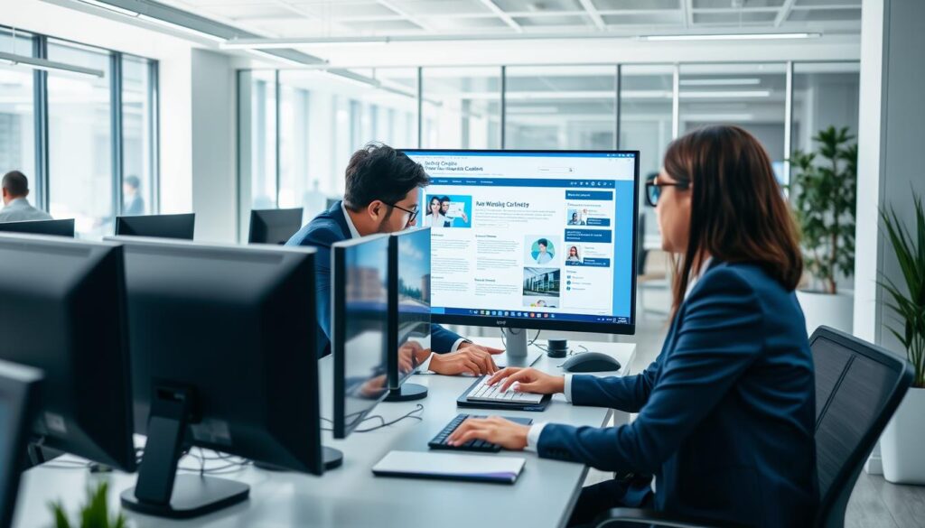 Image of a website being updated with fresh content Image of a website being updated with fresh content